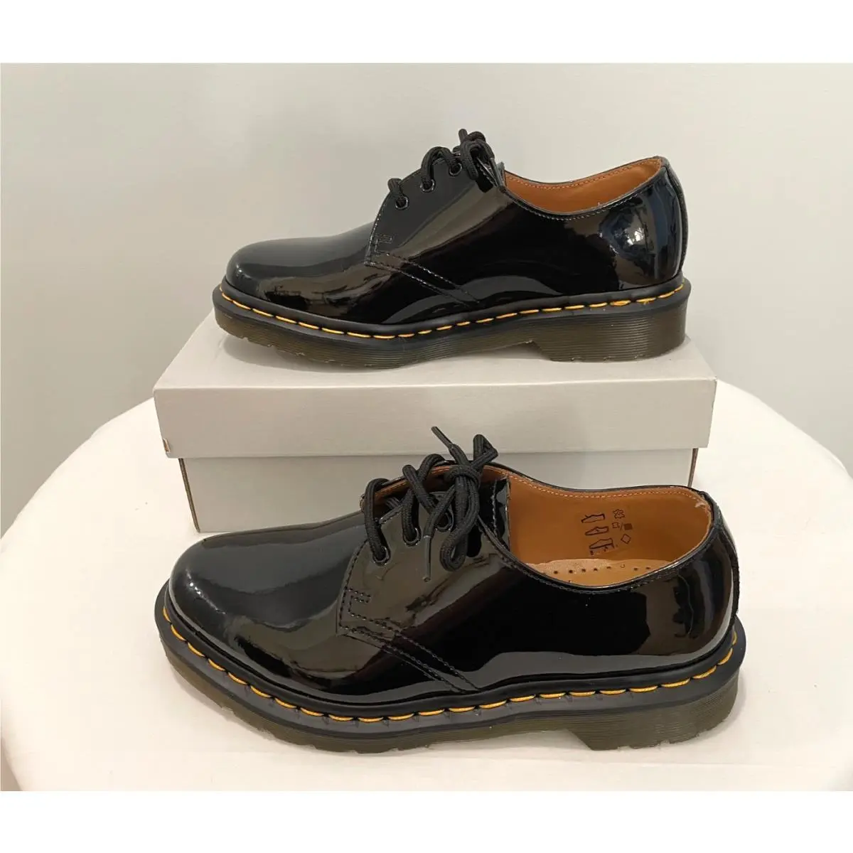 Dr. Doc Martens 1461 Airwair Women`s US Size 7 Black Patent Leather by Dr. Martens