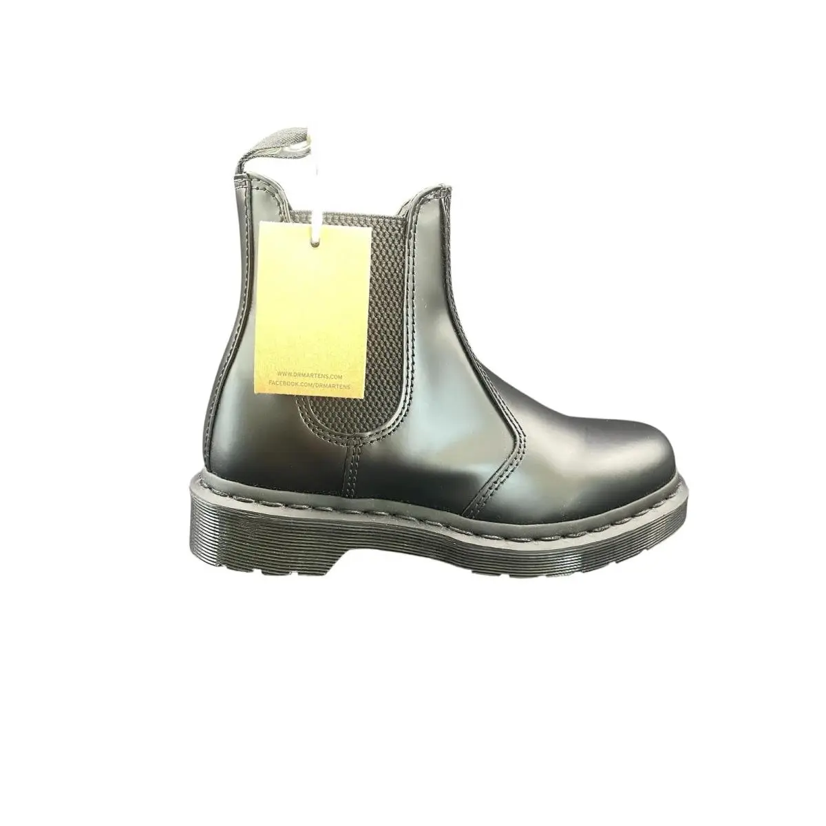 Dr. Martens Men Chelsea Boot Casual 2976 Mono Black Smooth Leather Size 4 M