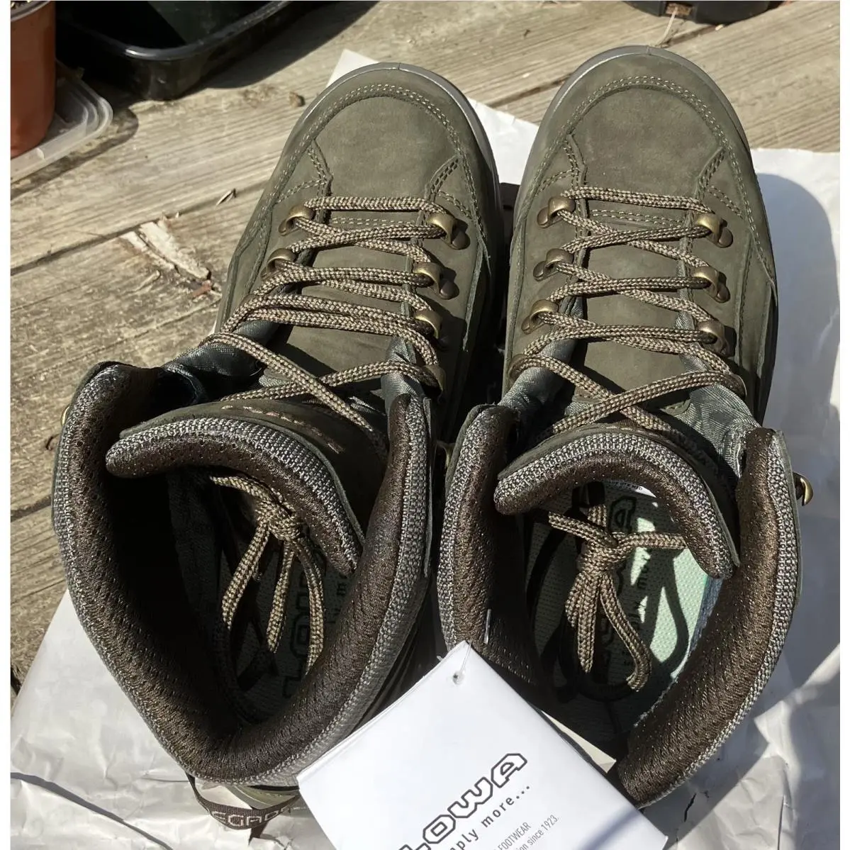 Lowa shoes - LOWA Renegade GTX Mid Gore-Tex - Basil Dark Green 8