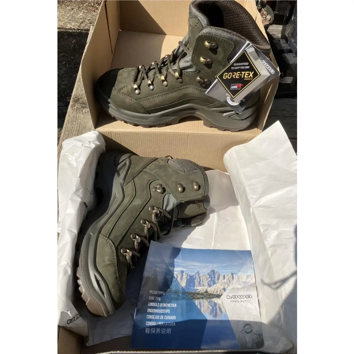 Lowa shoes - LOWA Renegade GTX Mid Gore-Tex - Basil Dark Green 5