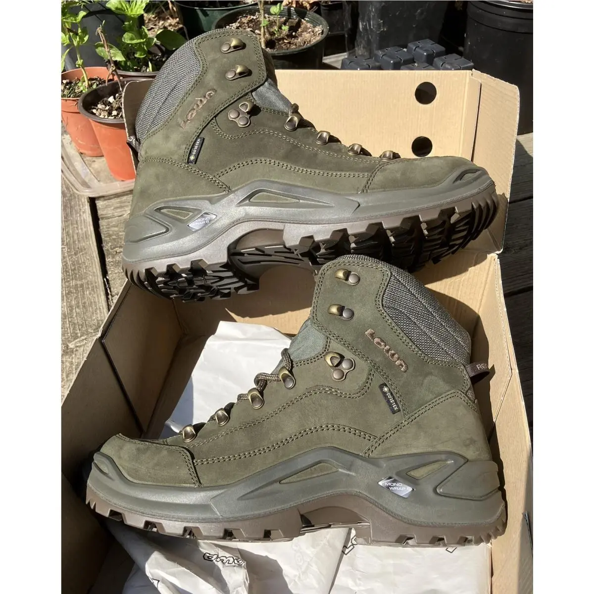Lowa shoes - LOWA Renegade GTX Mid Gore-Tex - Basil Dark Green 7