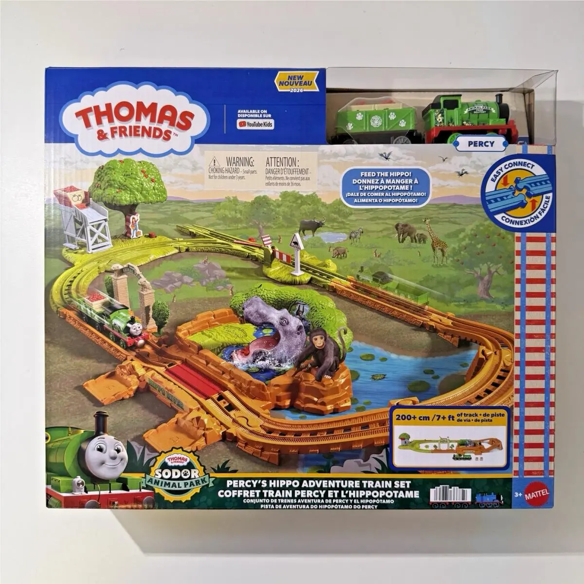 Thomas and Friends 2026 Percy`s Hippo Adventure Train Track Set 18pc