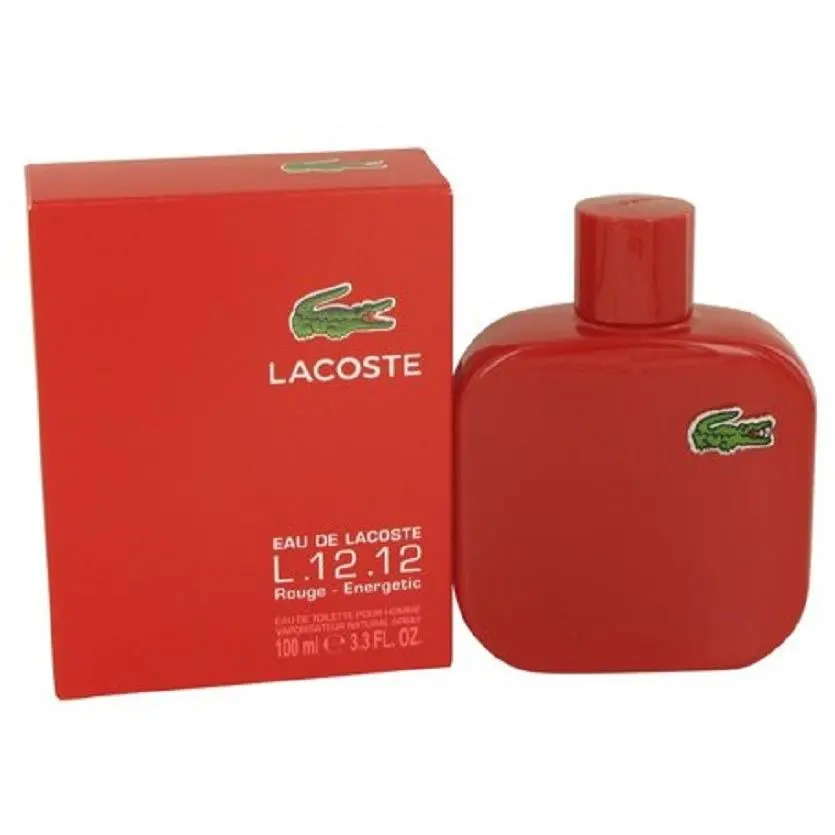 Eau DE  L.12.12 Rouge  3.3 oz / 100 ml Edt Men Cologne Spray by Lacoste