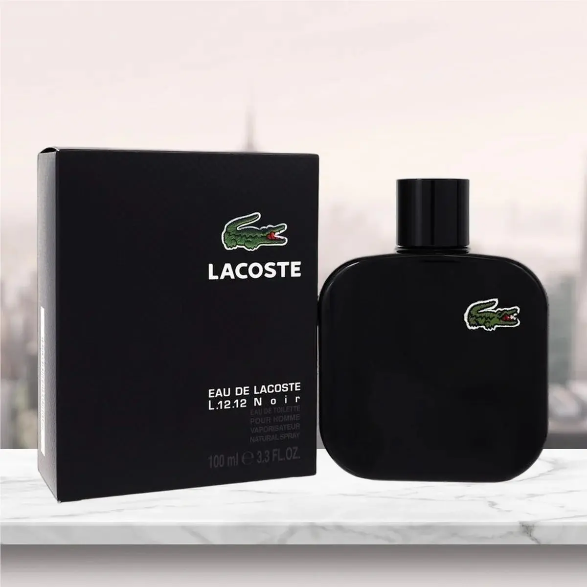 Eau De  L.12.12 Noir Eau De Toilette Spray By  - 3.4 oz by Lacoste