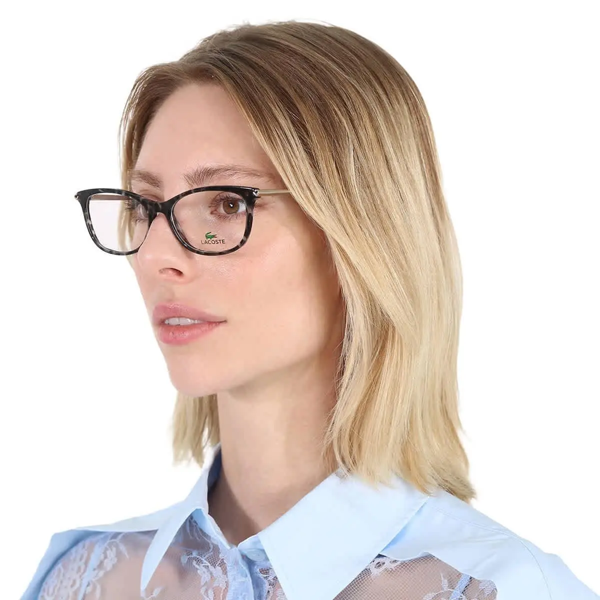 Demo Cat Eye Ladies Eyeglasses L2863 215 53 L2863 215 53 by Lacoste