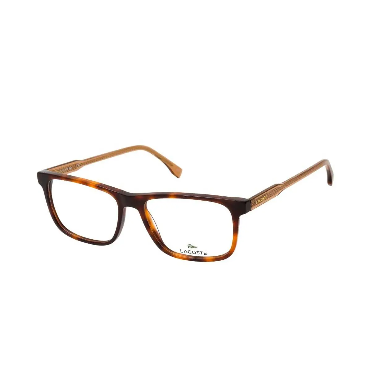 L2852 220 Red Havana 55/16/145 Eyeglasses W/case by Lacoste