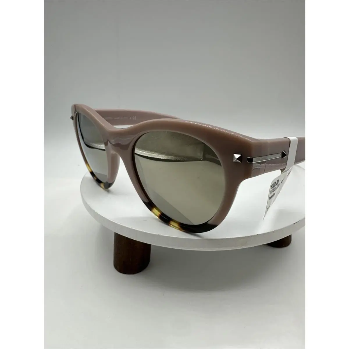 Old Pink Gold Mirrored Lenses Sunglasses.no Case. Made in Italy by Valentino
