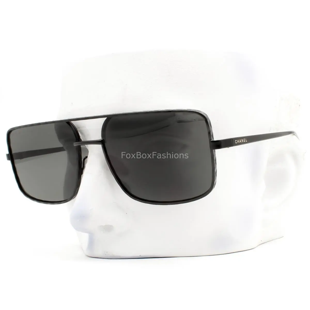 Pilot Sunglasses ch4294 101/S4 Glasses Satin Black Metal with Case by Chanel