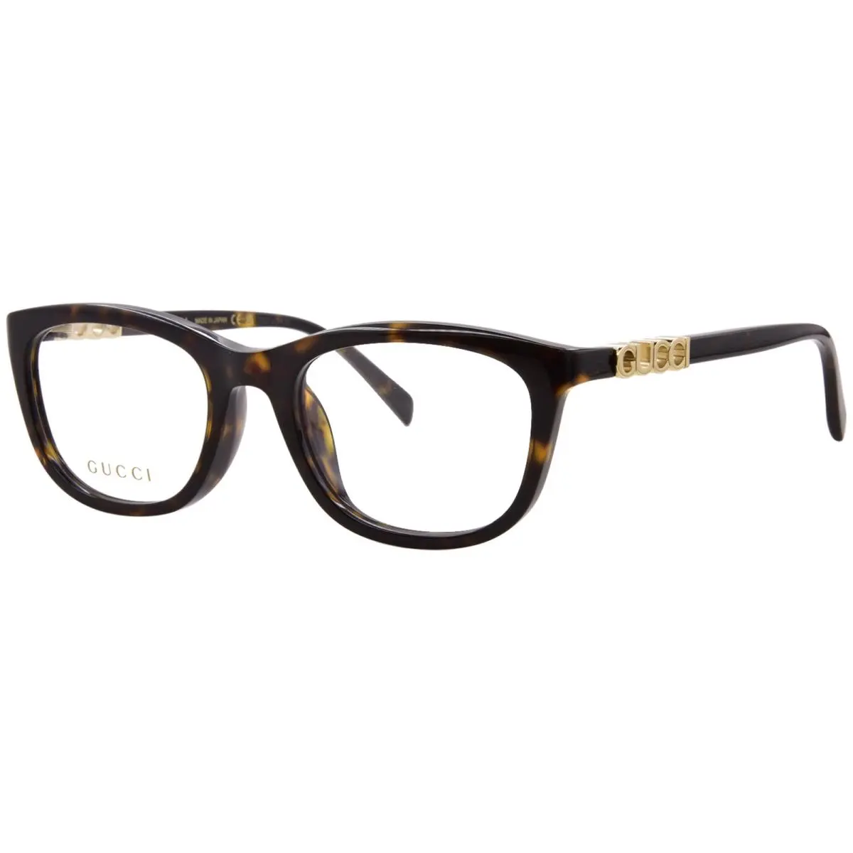GG2035OA 003 Eyeglasses Frame Women`s Havana Full Rim Rectangle Shape 53mm by Gucci