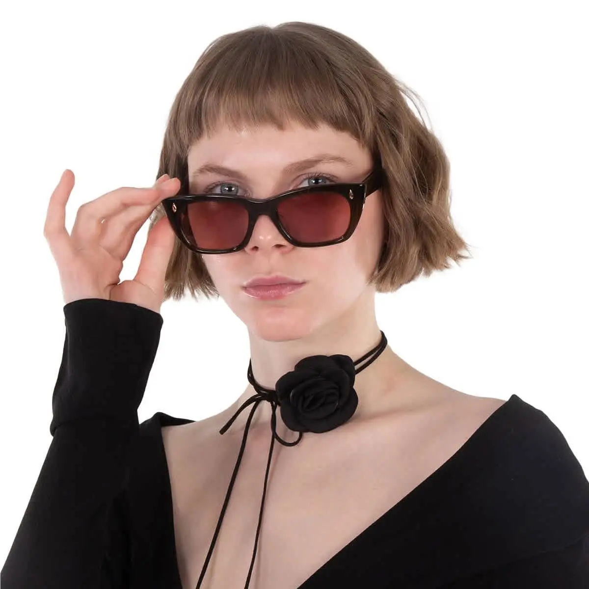 Garrett Leight Webster Sun Bordeaux Cat Eye Sunglasses 2138 Msto/bor 49