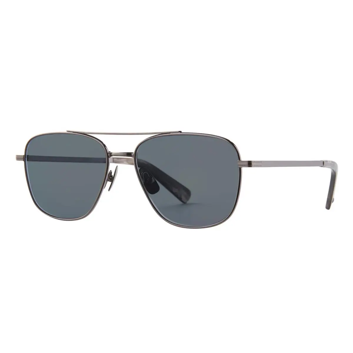 Garrett Leight EL Capitan Sun Pewter-black/semi-flat Navy Polarized Sunglasses