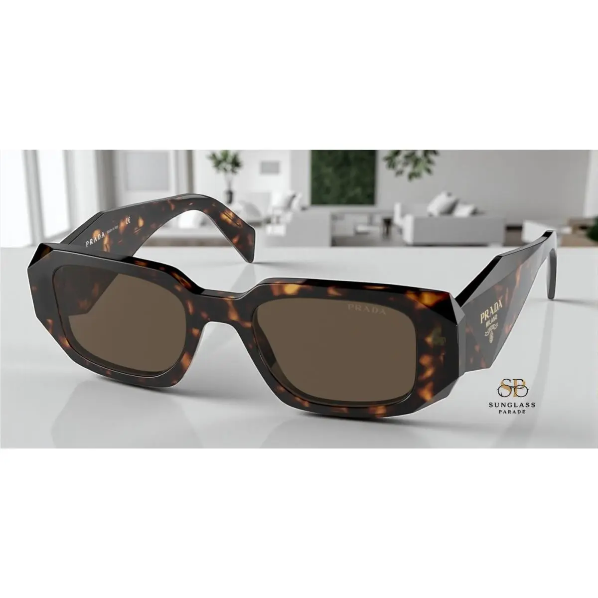 Prada PR 17WS 2AU8C1 Tortoise Brown 49 mm Women`s Sunglasses
