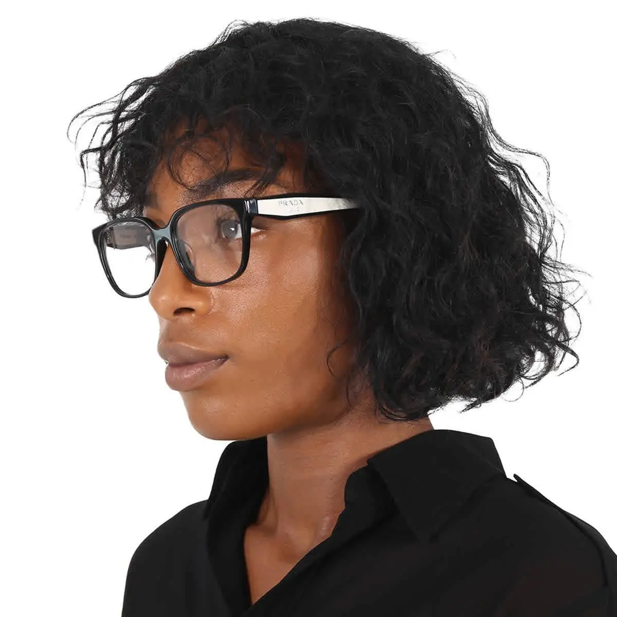 Demo Rectangular Ladies Eyeglasses PR 17ZVF 1AB1O1 55 PR 17ZVF 1AB1O1 55 by Prada
