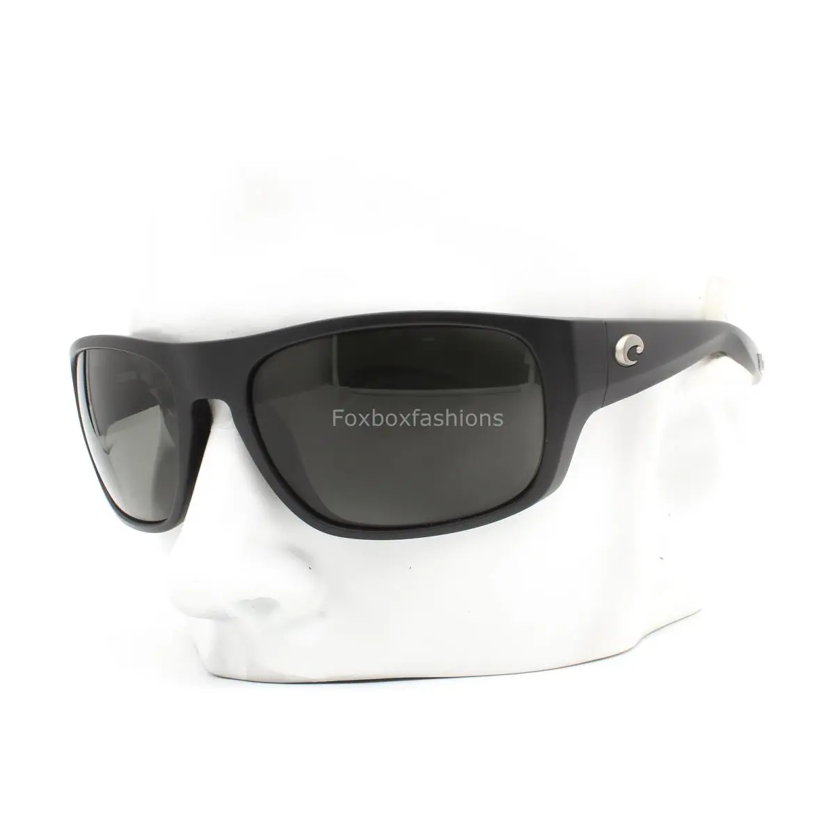 Tico Sunglasses Matte Black Gray Polarized Glass 580G with Case by Costa Del Mar