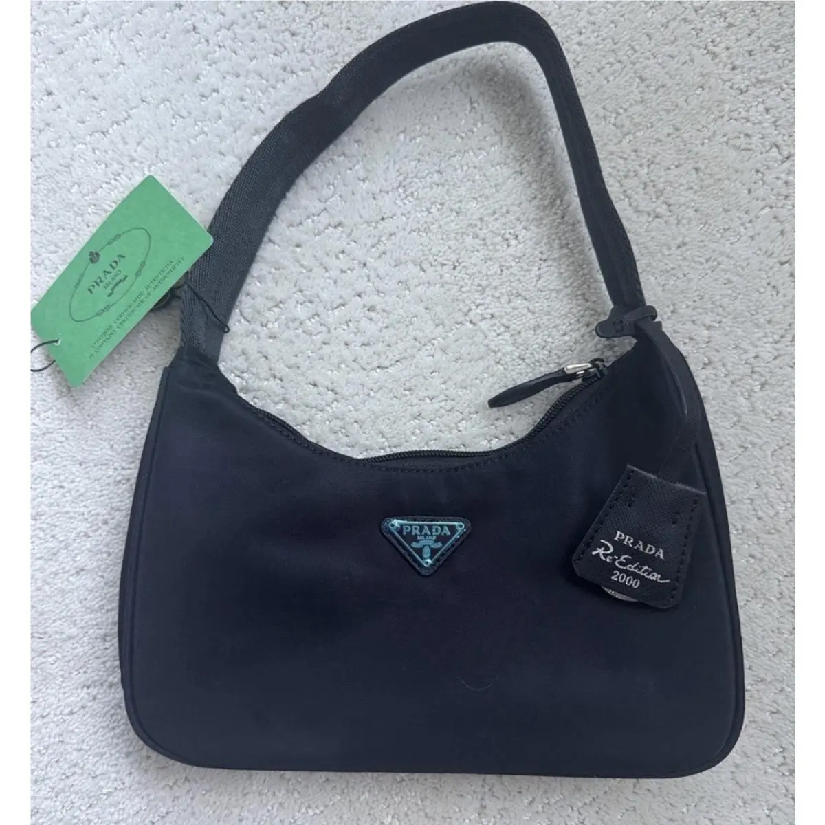 Re-edition 2000 Mini Nylon Shoulder Bag Black Tessuto by Prada
