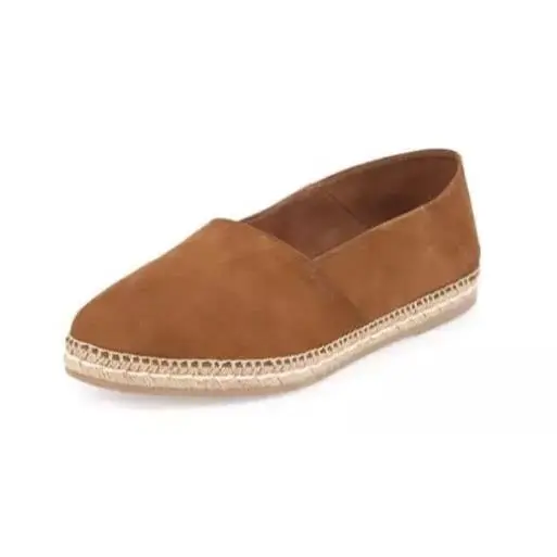 Prada Men`s Suede Slip On Brown Espadrille Flats D34100 Size 8.5 UK / 9.5 US