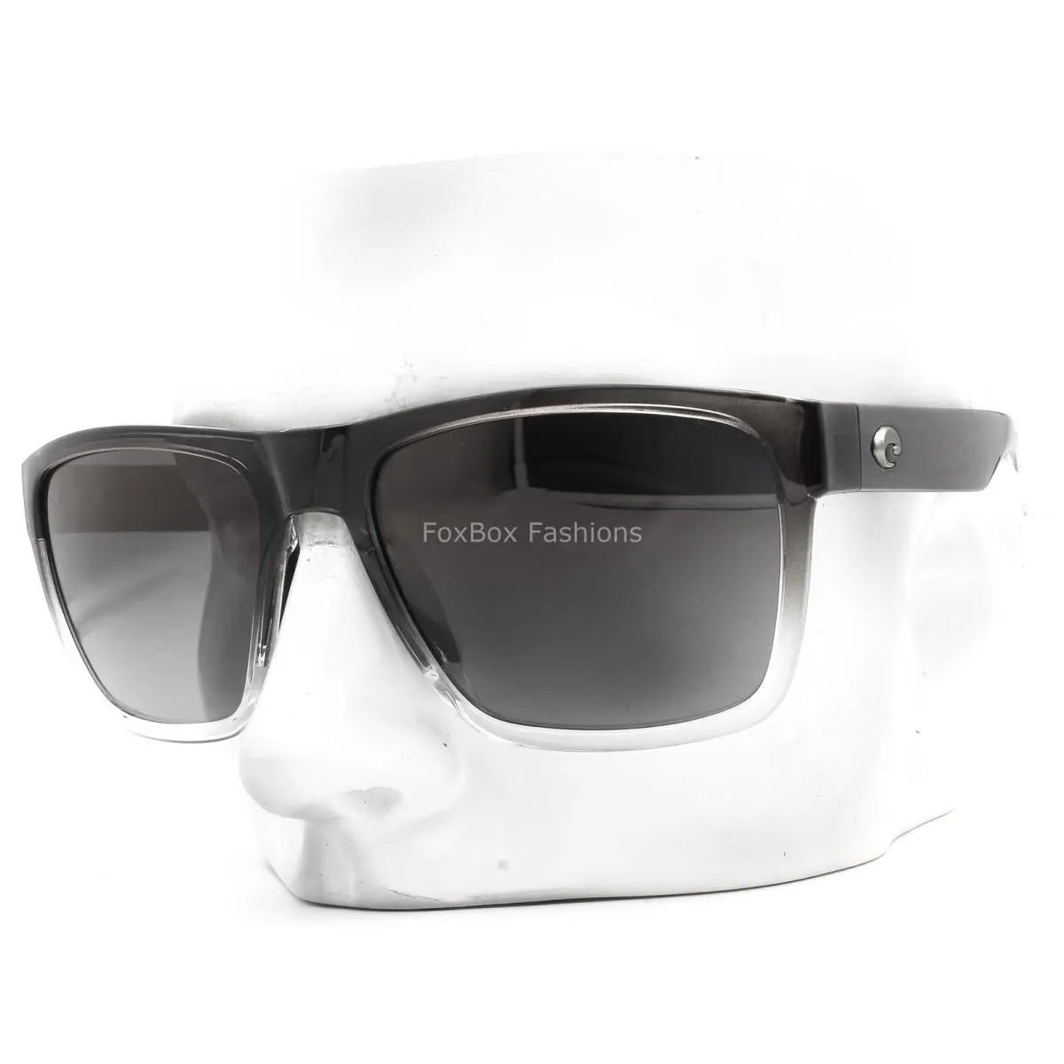 Paunch XL Sunglasses Crystal Gray Gradient Polarized Glass W/case by Costa Del Mar