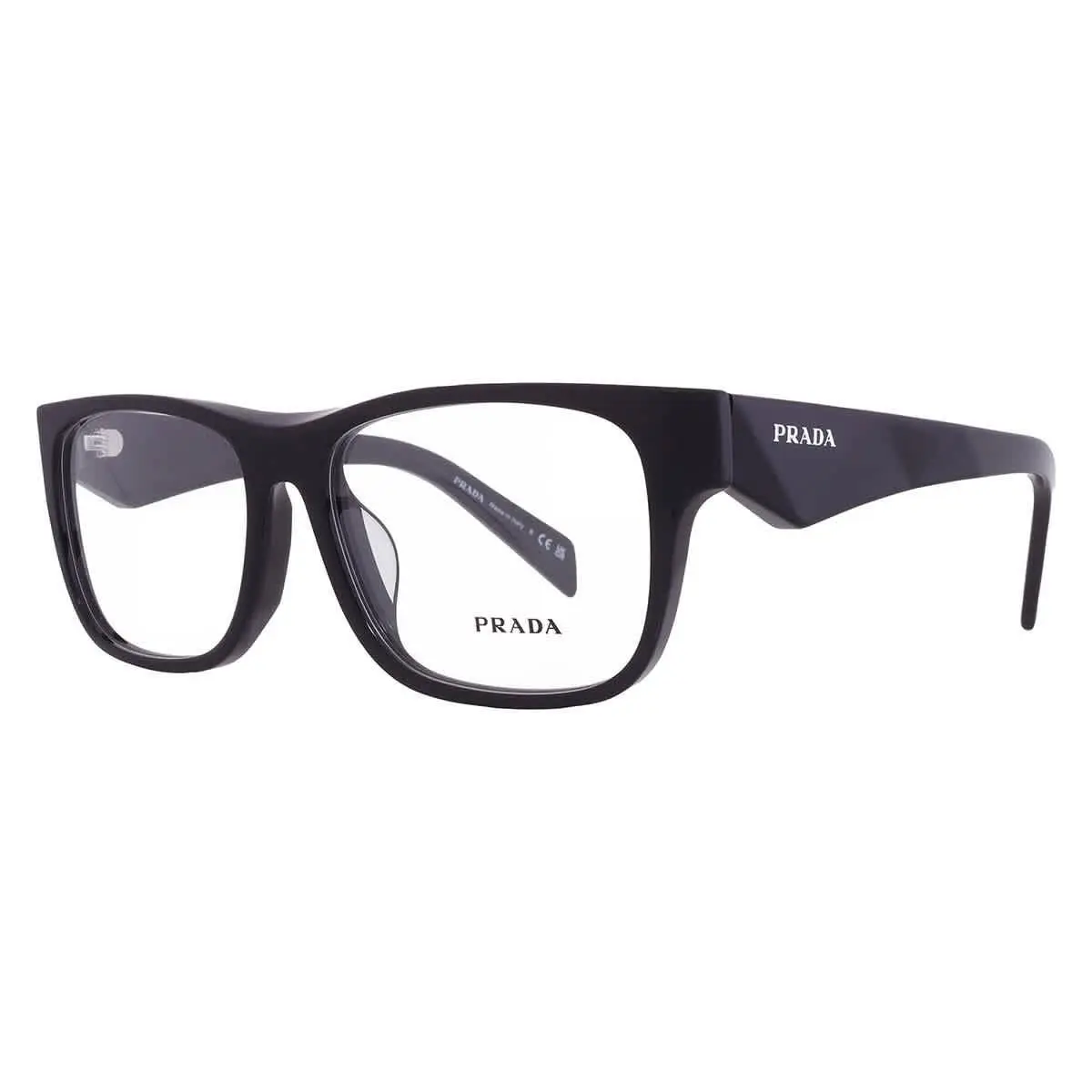 Demo Square Men`s Eyeglasses PR 22ZVF 16K1O1 56 PR 22ZVF 16K1O1 56 by Prada
