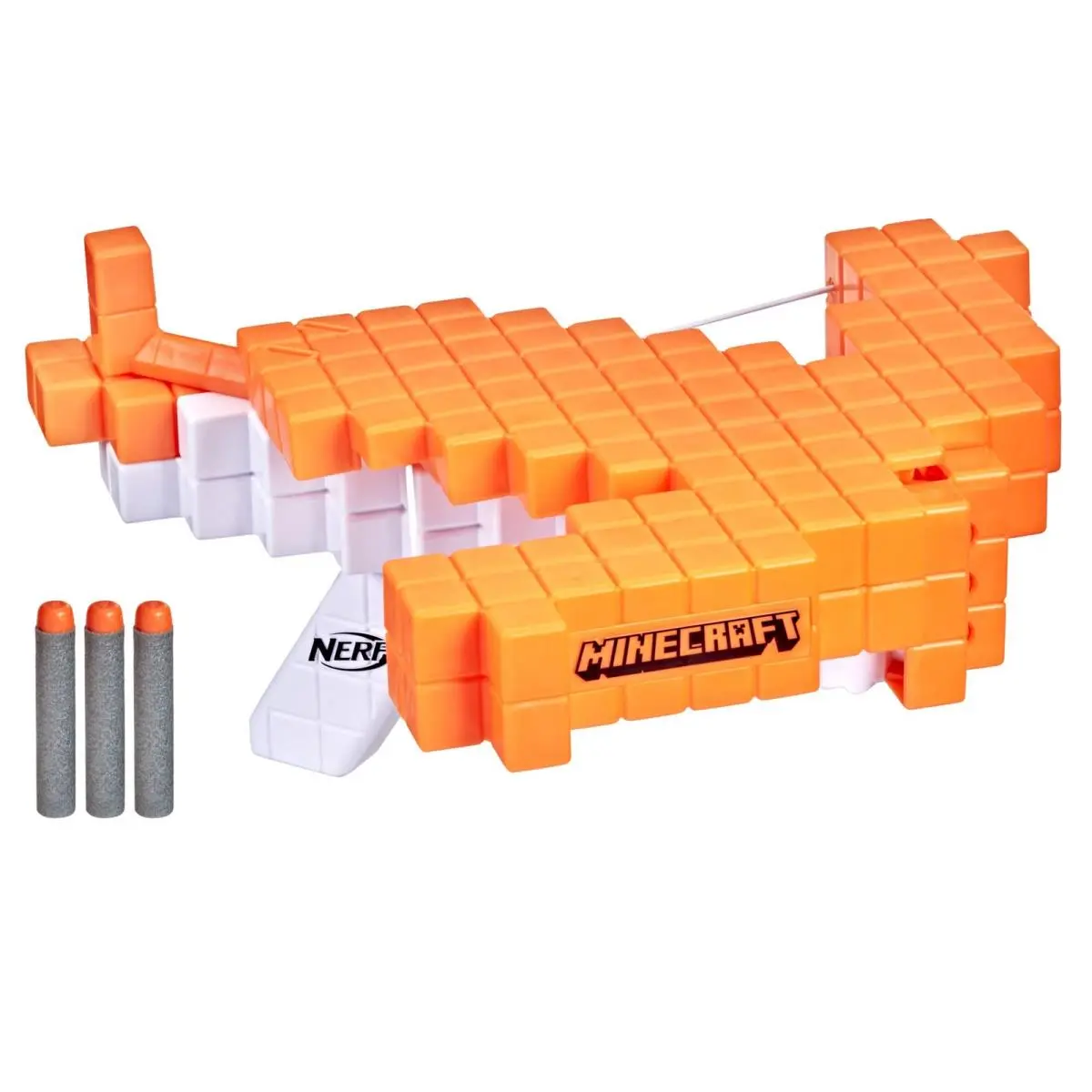 Nerf Minecraft Pillagers Crossbow Dart-blasting Crossbow Includes 3 Elite Darts