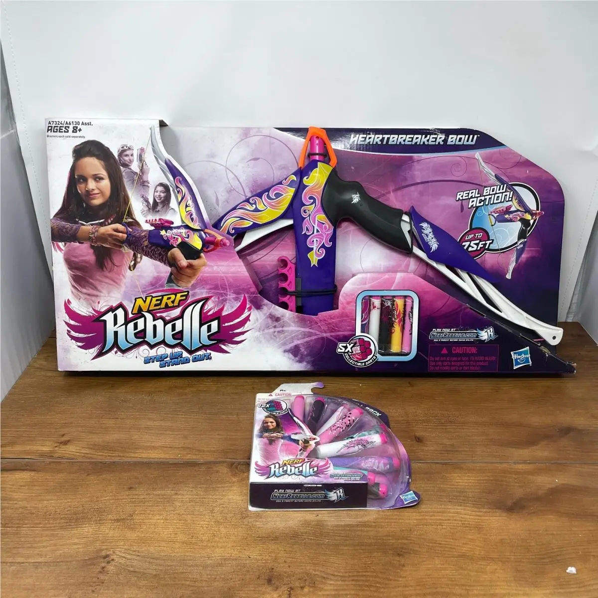 Nerf Rebelle Heartbreaker Bow with Extra Darts Purple Girls