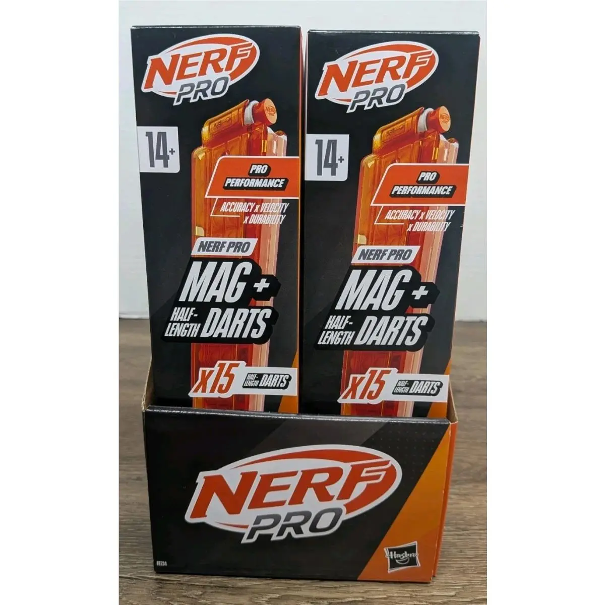 Nerf Pro Mag Plus Half-length Torrent Sender Refill 15 Darts with Mag Pack of 8