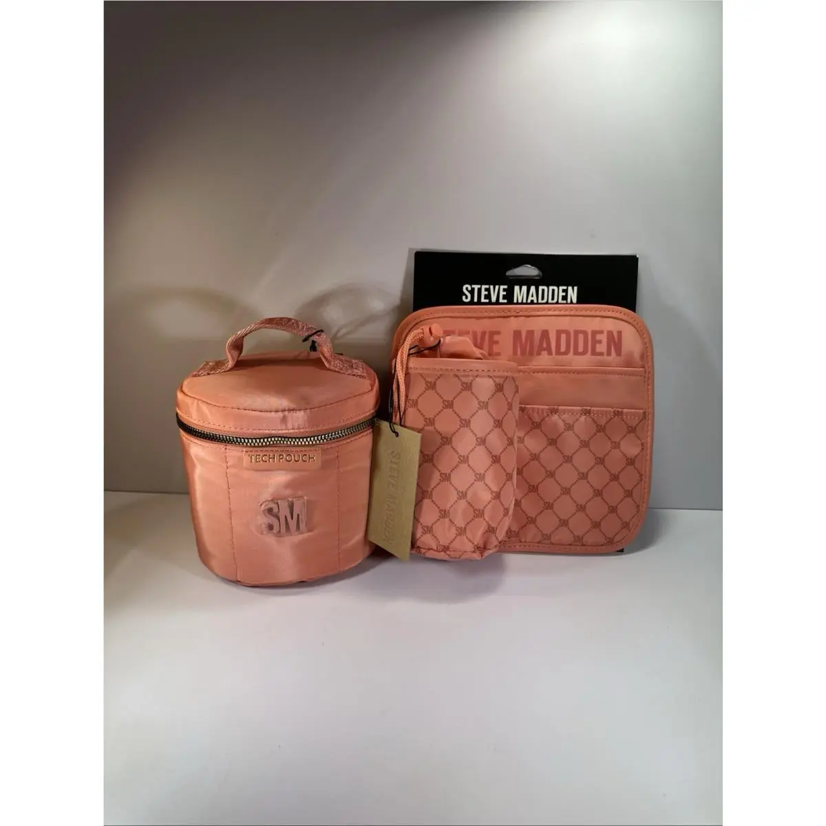 Tech Pouch and Travel Cup Holder Ocean Coral by Steve Madden