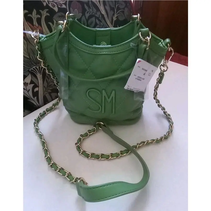 Bbabi Green Quilted Top Crossbody Bag Purse Handbag by Steve Madden