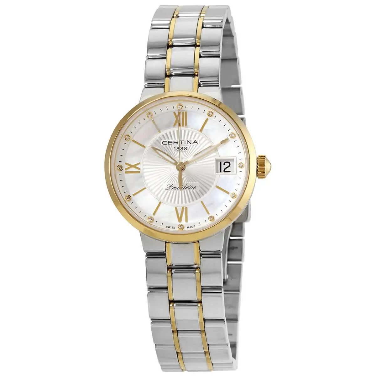 DS Stella Quartz Diamond Mother of Pear Dial Ladies Watch by Certina