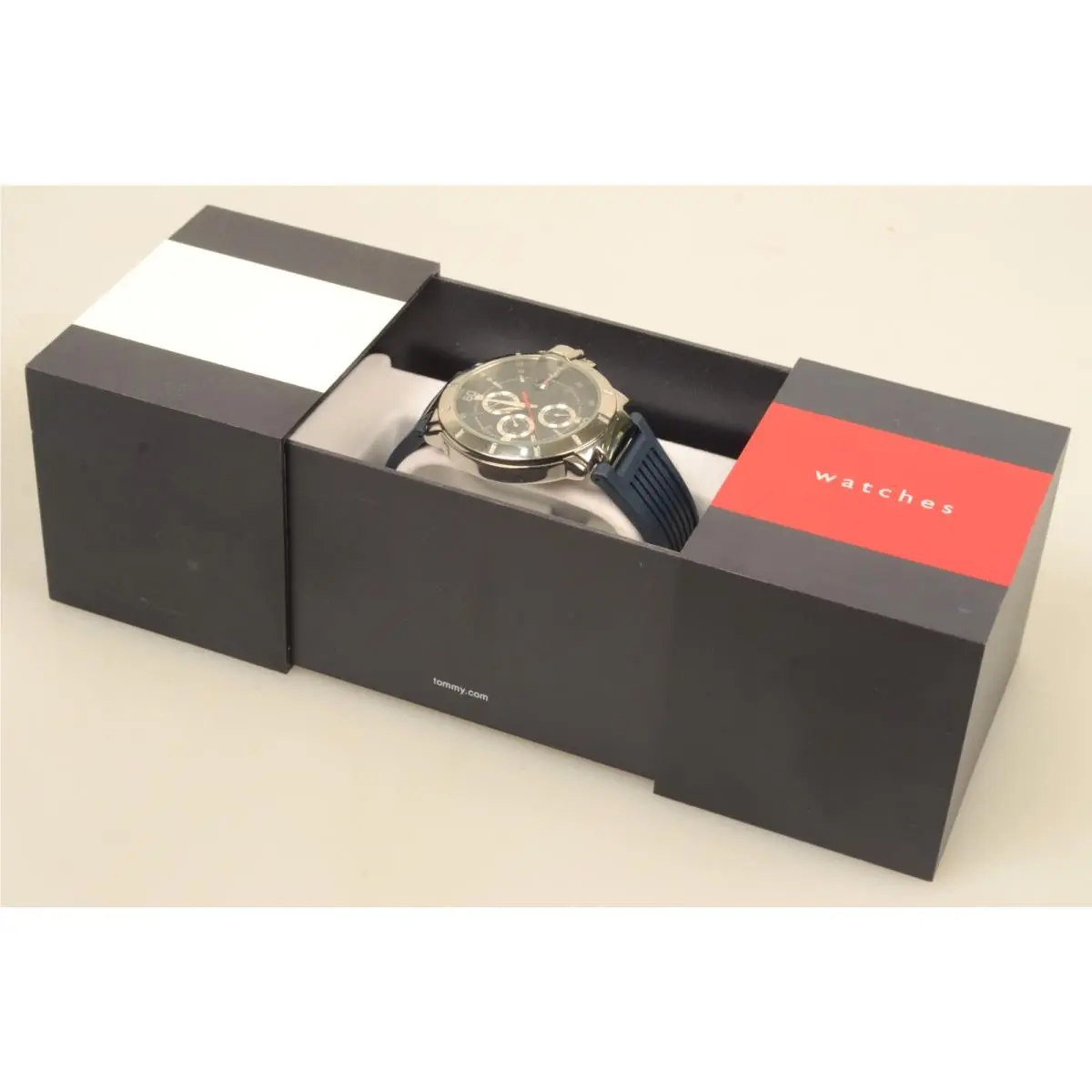 Vintage Tommy Hilfiger Multi Function Watch Blue Dial F90268 - Needs Battery