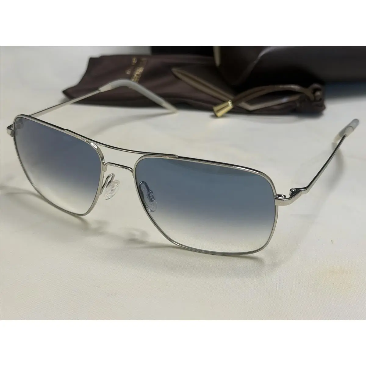 Oliver Peoples Sunglasses Clifton OV 1150S 50363F Silver/blue Gradient Lens