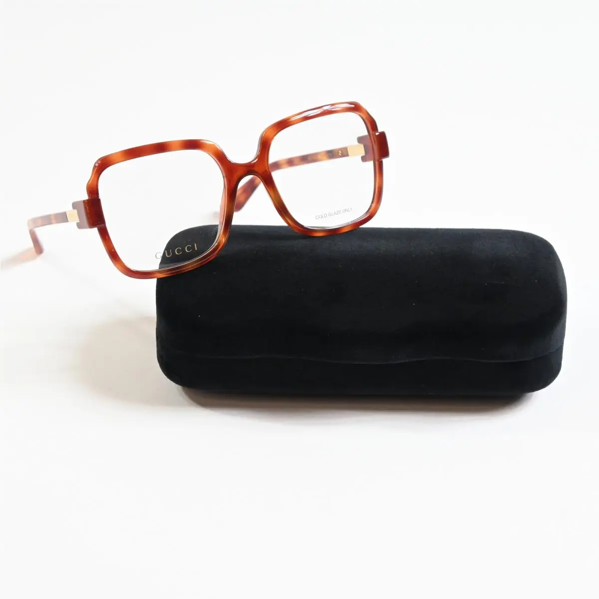 GG1433O 002 Womens Eyeglasses Havana/gold 55mm by Gucci