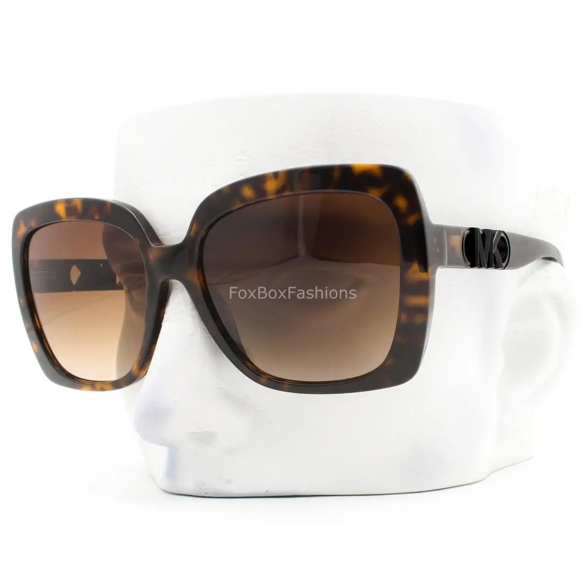 Michael Kors Nice Sunglasses Shiny Dark Brown Tortoise MK 2213 300613 with Case