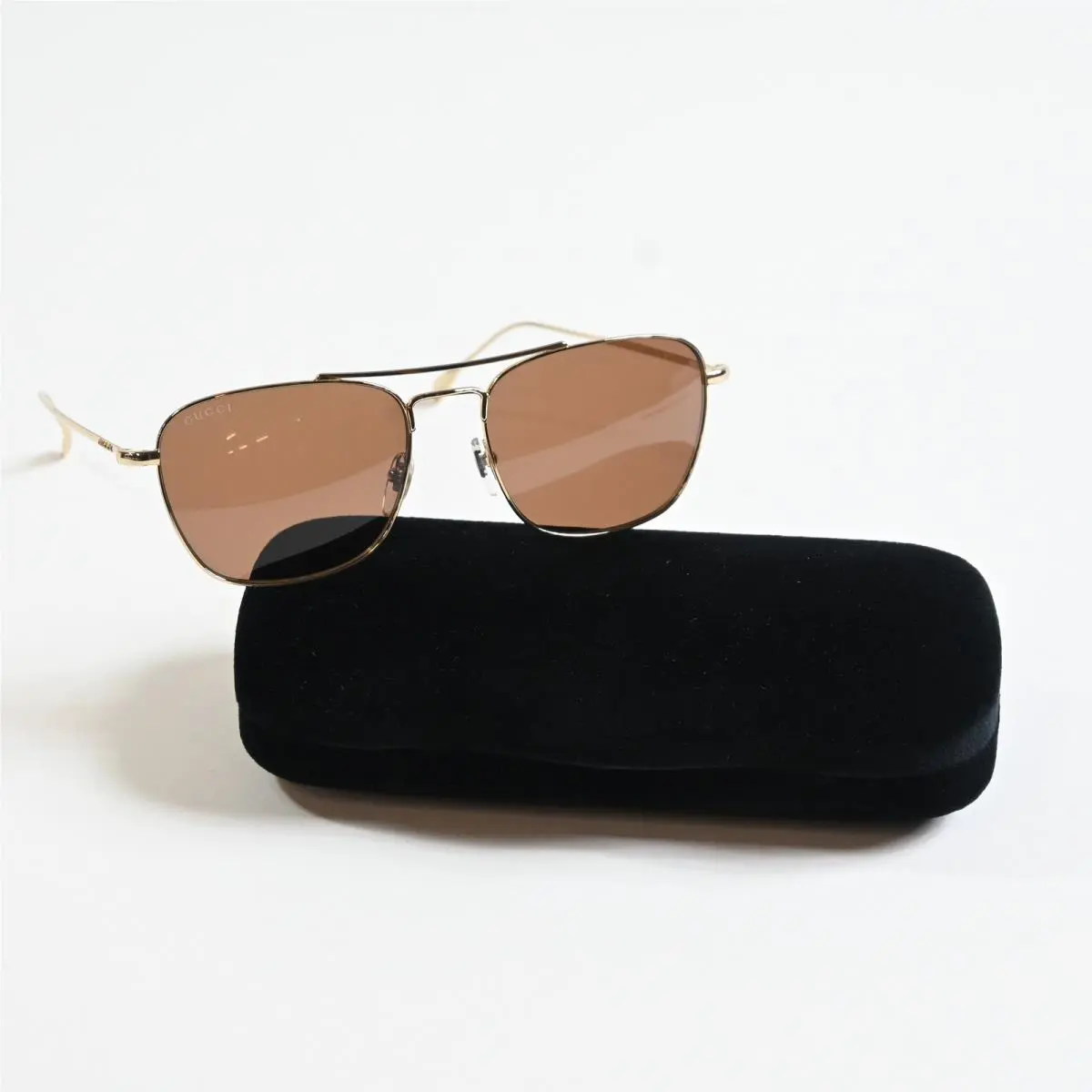Gucci GG1183S 006 Mens Sunglasses Gold/brown 56mm