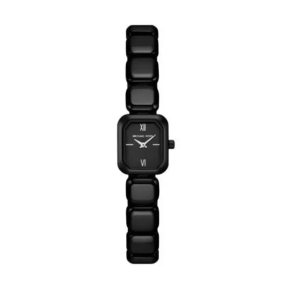 Michael Kors Alane Sleek Black Square 20mm Women`s Watch MK7671