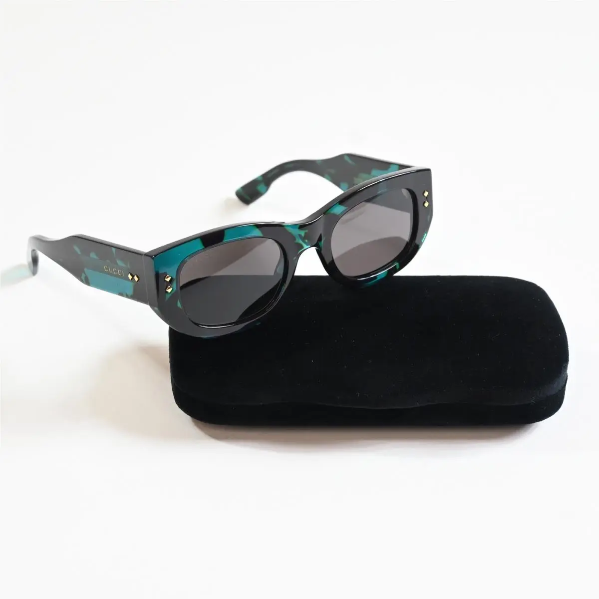 GG1215S 001 Womens Sunglasses Blue Havana 51mm by Gucci
