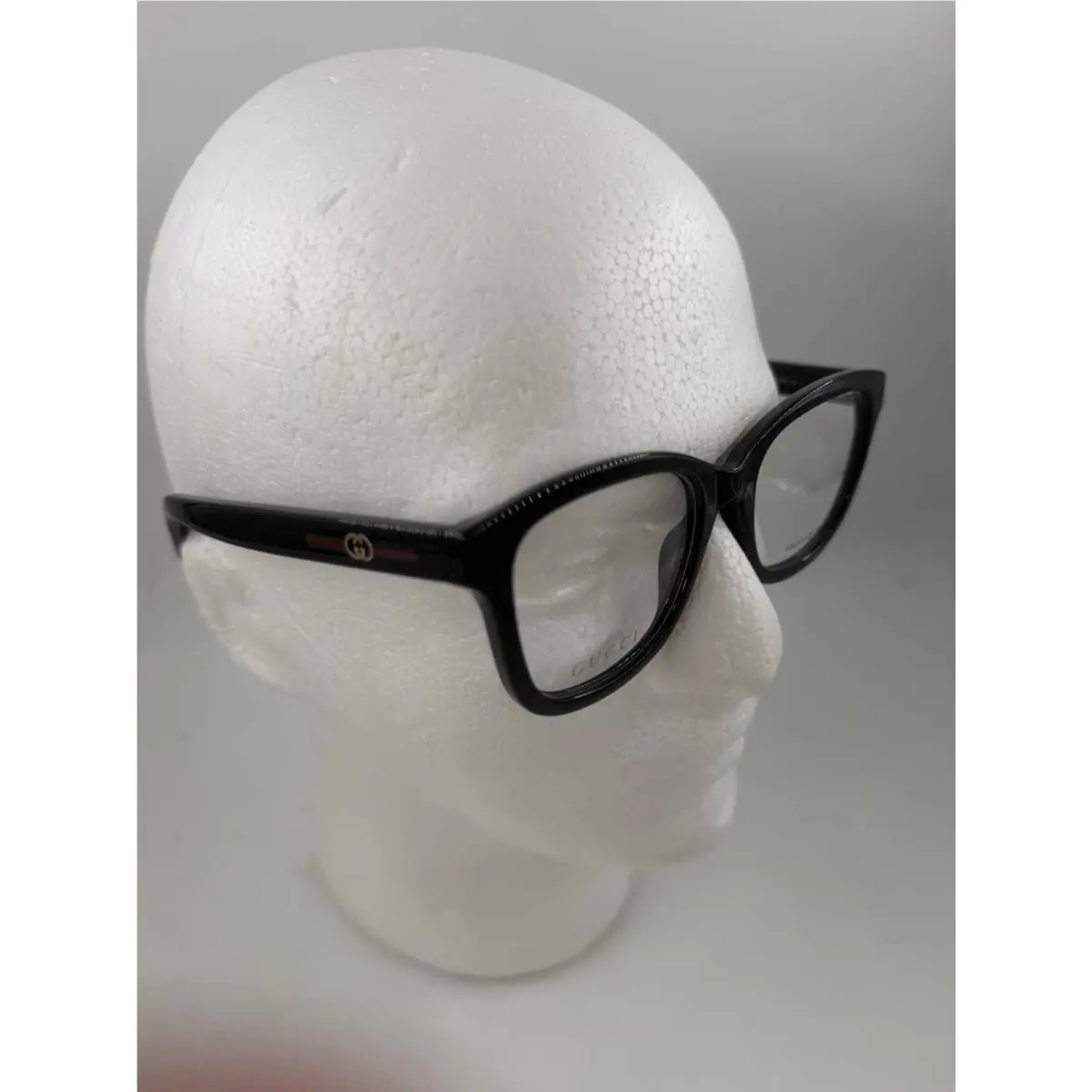 Women’s Shiny Black GG21040 001 Square Cat Eye Eyeglasses 53-19 140 by Gucci