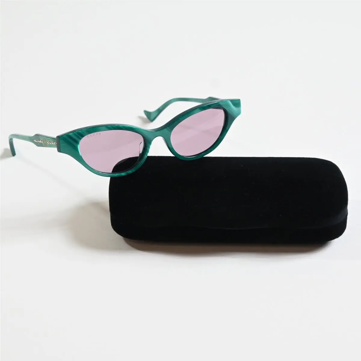 Gucci GG1298S 003 Womens Sunglasses Green/violet 51mm