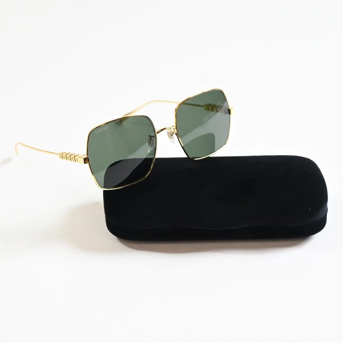 GG1434S 001 Womens Sunglasses Gold/gray 57mm by Gucci