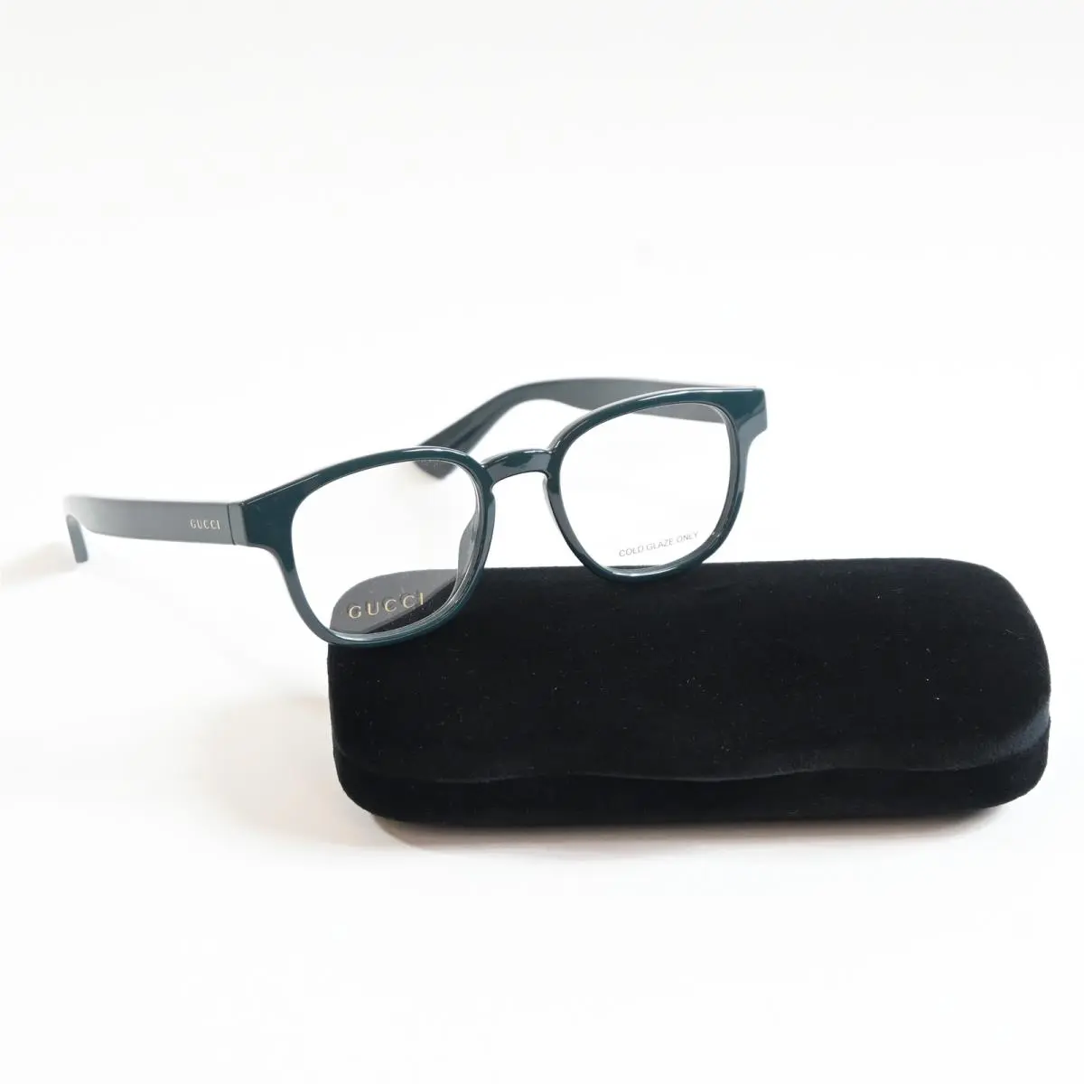 GG1343O 004 Unisex Eyeglasses Dark Green 49mm by Gucci