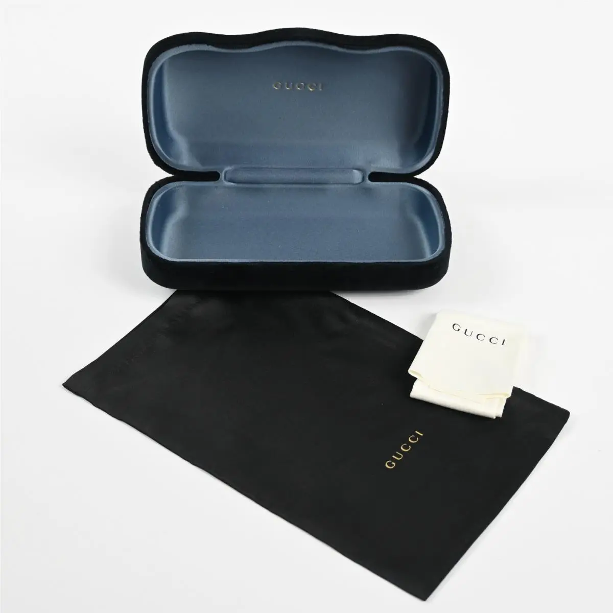Gucci Case Hard Shell Sunglasses Eyeglasses Velvet Case Medium