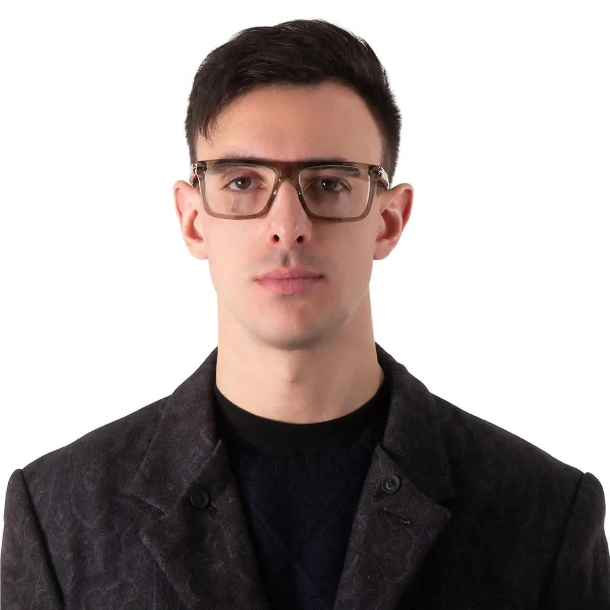 Gucci Demo Browline Men`s Eyeglasses GG1504O 008 56 GG1504O 008 56