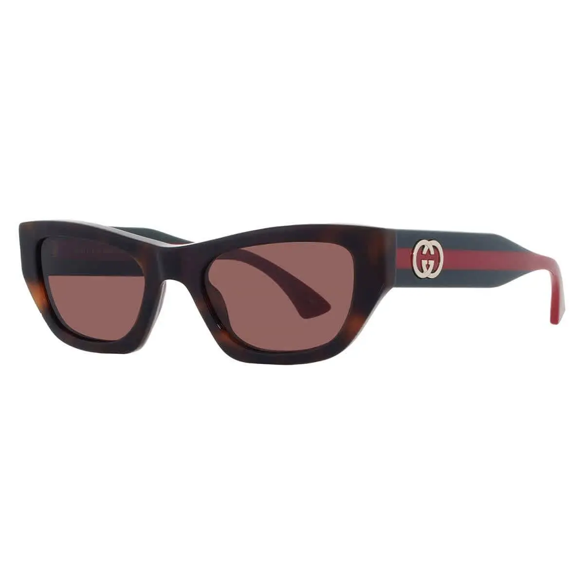 Brown Cat Eye Ladies Sunglasses GG2116S 002 52 GG2116S 002 52 by Gucci
