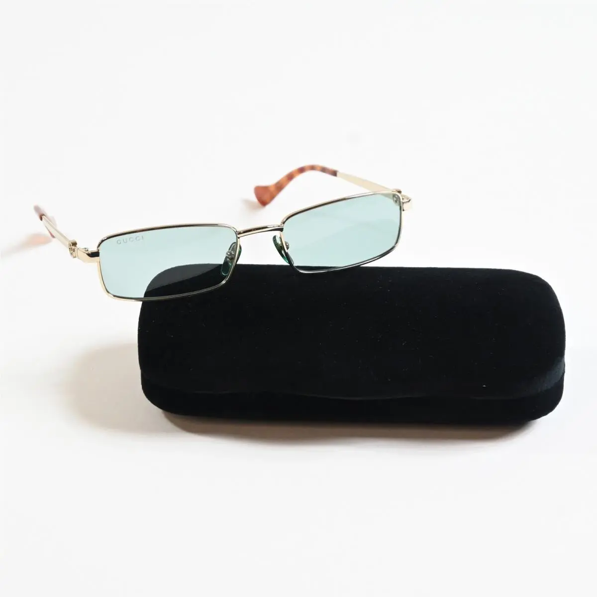 Gucci GG1600S 003 Womens Sunglasses Gold/green 56mm
