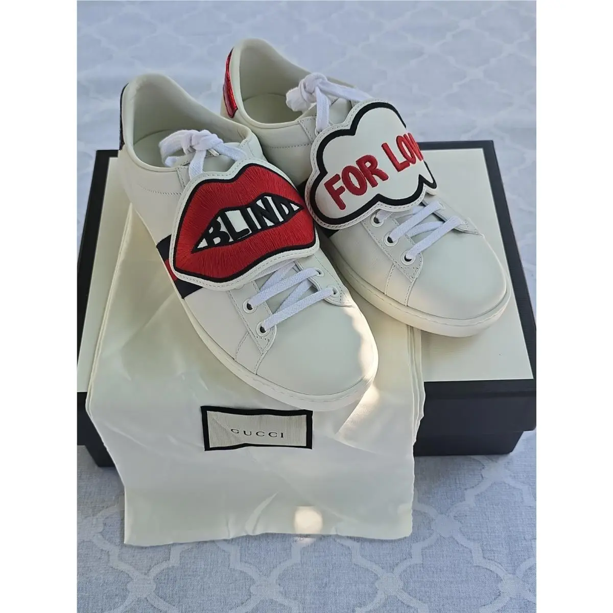 Gucci Made In Italy Women`s Shoes Sneakers Size 8 G