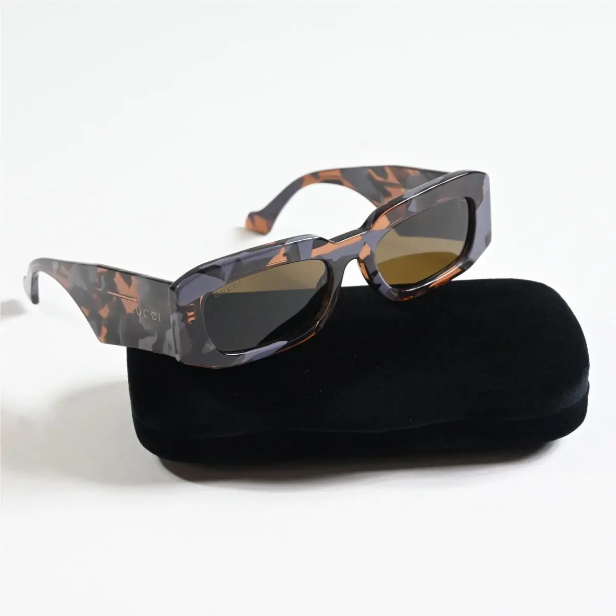 Gucci GG1426S 003 Unisex Sunglasses Havana/gray 54mm