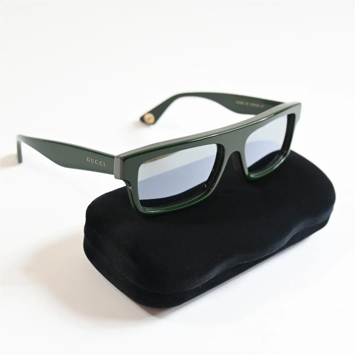 Gucci GG1616S 003 Mens Sunglasses Black/green 57mm