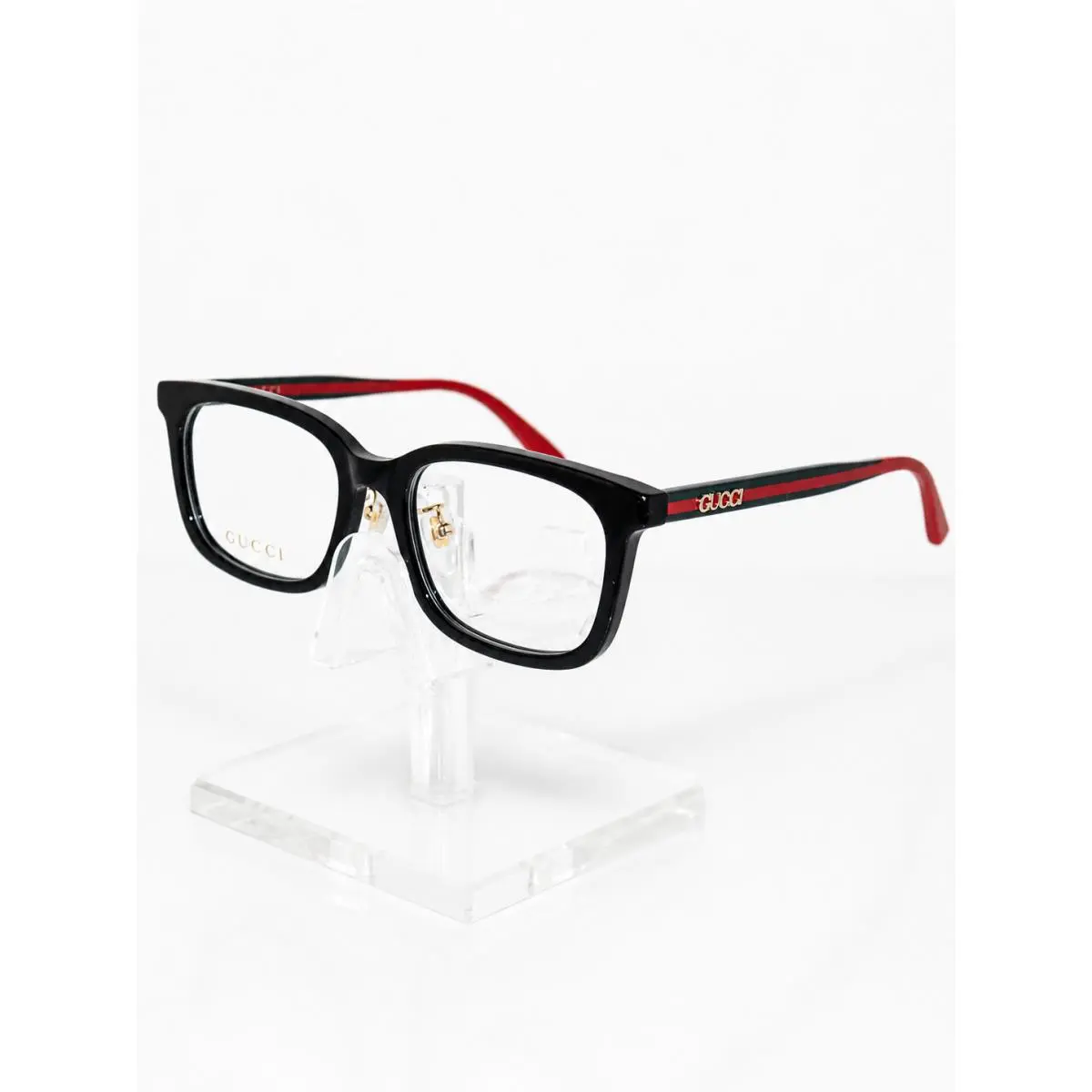 GG18730K 007 Black Red Eyeglasses 50-17-135 Designer Frames by Gucci
