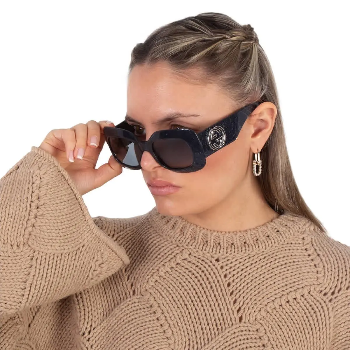 Grey Square Ladies Sunglasses GG1695S 003 51 GG1695S 003 51 by Gucci