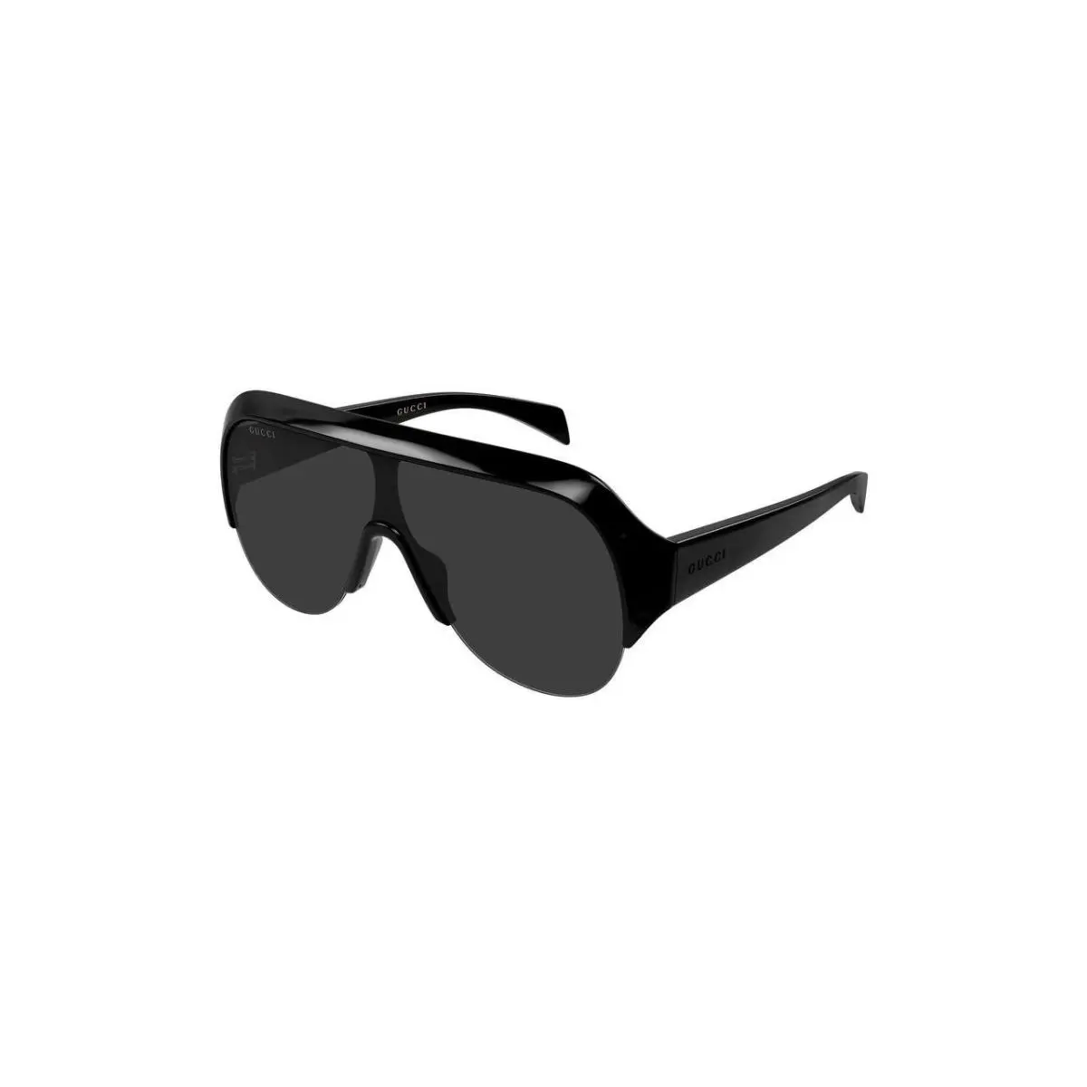 Women’s 99mm Oversize Shield Sunglasses Black by Gucci