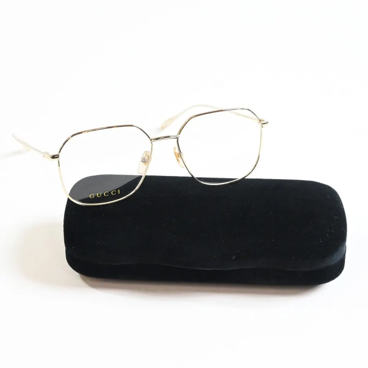 GG1032O 004 Womens Eyeglasses Gold 56mm Optical Frames by Gucci